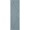 Ekena Millwork True Fit PVC Two Equal Panel Farmhouse Fixed Mount Shutters w/ Z-Bar, Peaceful Blue , 15W x 46H, PR TFP102FH15X046SB - alternate 3